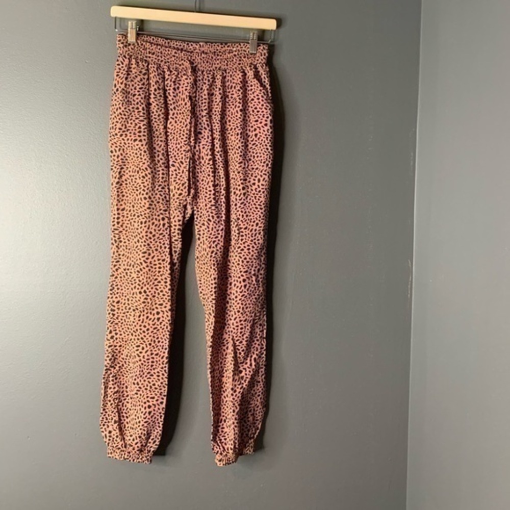 PINK | leopard joggers
